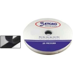 Ταινία αυτοκόλλητη Μαύρη Τύπου Velcro 2cm x 25m Setcro - Image 3