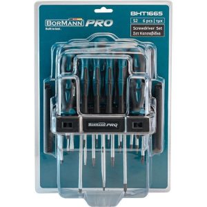 Σετ 20τεμ Κατσαβίδια (7xSL, 5xPH, 4xTorx & 4xPrecision),S2 BORMANN Pro BHT1665