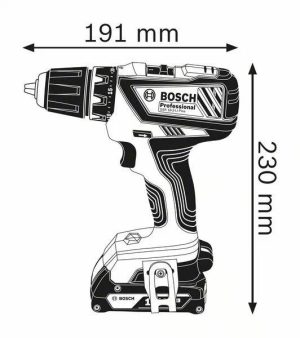 Δραπανοκατσάβιδο Μπαταρίας 18V GSR 18-2-LI PLUS Bosch Σετ (2x2Ah) 06019E6100 - Image 3
