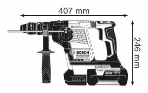 Περιστροφικό Πιστολέτο Μπαταρίας SDS-Plus 36V GBH 36 VF-LI PLUS Bosch Σετ (2x6.0Ah) 061190700B - Image 3