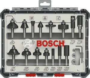 Σετ Κοπτικά Μαχαίρια Ρούτερ 15τεμ. 8mm Bosch 2607017472