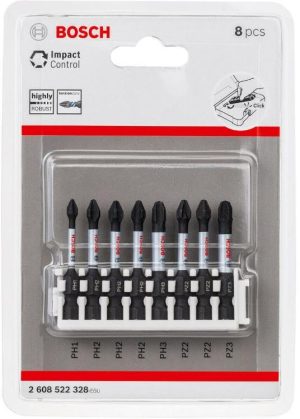 Μύτες Impact Control 8pcs Bosch 2608522328