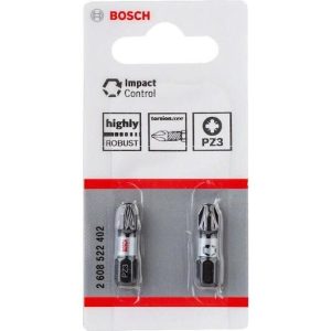 Μύτες Pz3 x 25mm Impact Control 2τεμ. Bosch 2608522402
