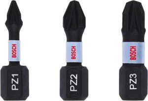 Set Μύτες Pz1/2/3 x 25mm Impact Pro 3τεμ. Bosch 2608522471