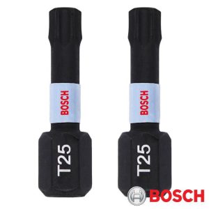 Μύτες T25 x 25mm Impact Pro 2τεμ. Bosch 2608522475