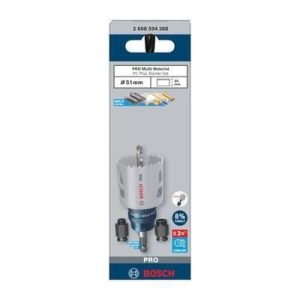 Set εκκίνησης Ποτηροτρύπανο Bi-Metal 51mm PRO Multi Material κουμπωτό Bosch 2608594388 - Image 3