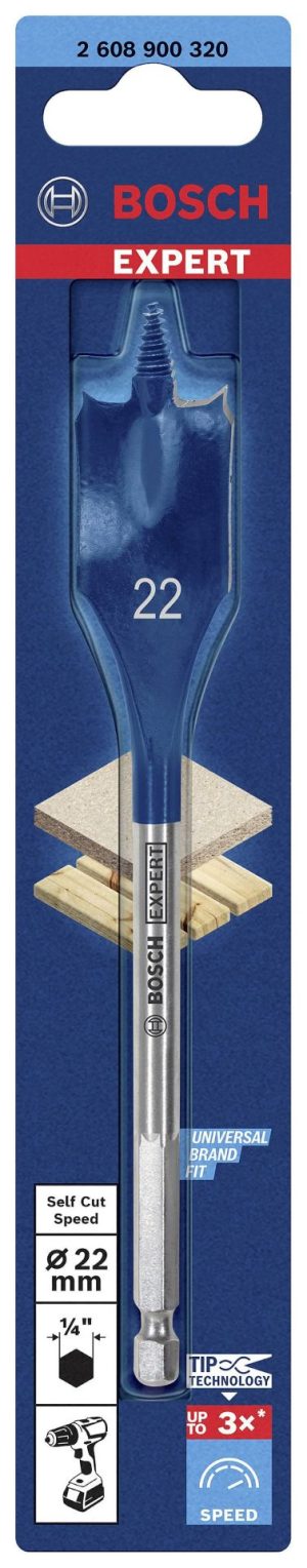 Τρυπάνι Ξυλου Φτερού SelfCut Speed 22x152mm Bosch 2608900320