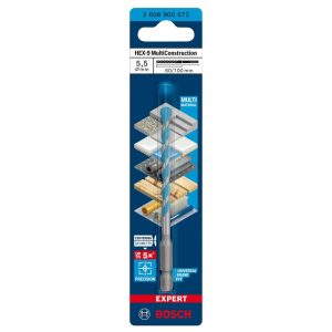 Τρυπάνι Expert HEX-9 Multi Construction 5,5x60x100 mm Bosch 2608900572