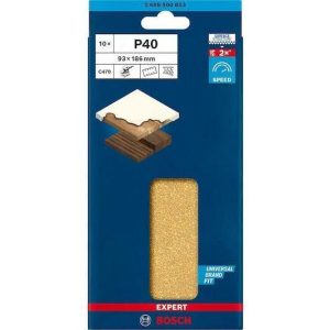 Φύλλα Λείανσης Bosch 093Χ186 Κ40 Best for Wood and Paint 10τεμ. C470 Bosch 2608900853