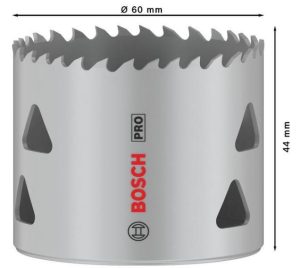 Ποτηροτρύπανο Bosch PRO Βιδωτό 60mm Multi Material 2608901519 - Image 2