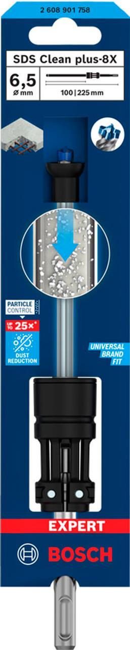Τρυπάνι αναρρόφησης EXPERT SDS Clean plus-8X 8x100x225 Bosch 2608901760