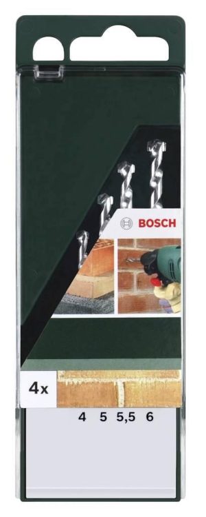 Κασετίνα Τρυπάνια Τούβλου 4ΤΕΜ 4/5/5.5/6 Bosch 2609255459