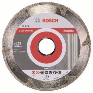 Δίσκος Bosch 125mm Διαμαντέ Μάρμαρο/PlexiGlass με Ψύγματα 2608602690