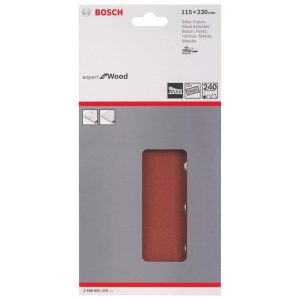 Φύλλα Λείανσης Bosch 115Χ230 Ξύλου Κ240 10τεμ. 2608605320