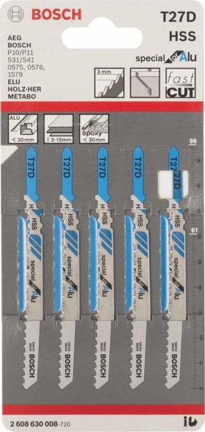 Λάμα για Kοπή Aλουμινίου Mini Bosch 5τεμ. 2608630008