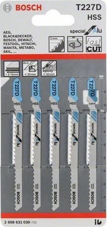 Λάμα για σίδερο, αλουμίνιο Τ227D 75ΜΜ 5τεμ. Bosch 2608631030