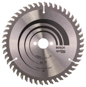 Δίσκος OptiLine 160x20 Z48 Ξύλου Bosch 2608640732