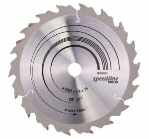 Δίσκος SpeedLine 160x16 Z18 Ξύλου Bosch 2608640785