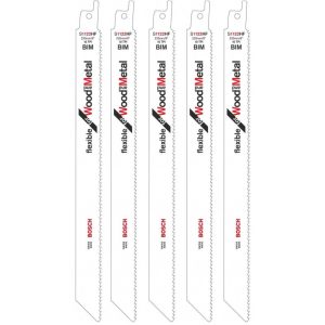 Λάμα Σπαθόσεγας Bosch Ξύλου/Μετάλλου S1222HF 225mm 5τεμ. 2608656021