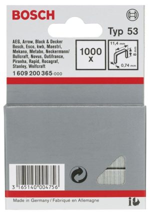 Δίχαλα Τύπου 53 11.4x08x0.74 1000Τεμ. Bosch 1609200365