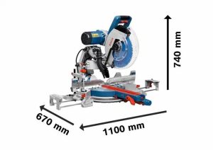 Σταθερό Φαλτσοπρίονο Radial 2000W GCM 12 GDL Bosch 0601B23600 - Image 5