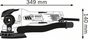 Έκκεντρο Τριβείο 550W 125mm & L-Boxx GET 55-125 Bosch 0601257001 - Image 4