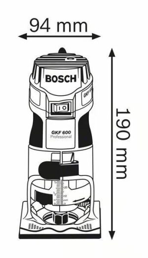 Κουρευτικό Περιθωρίων 600W GKF 600 Bosch 060160A100 - Image 5