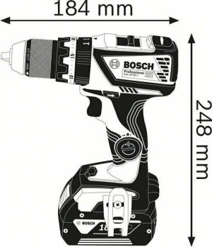 Kρουστικό Δραπανοκατσάβιδο 18V 60Nm GSB 18V-60 C Professional (solo) Bosch 06019G2103 - Image 3