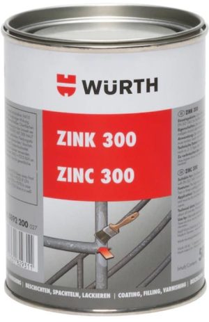 Βερνίκι αντιδιαβρωτικής προστασίας 500ml Zinc 300 Wurth 0892200