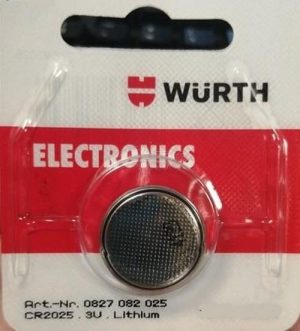 Μπαταρία Lithium CR2025 3V Wurth 827082025 - Image 3
