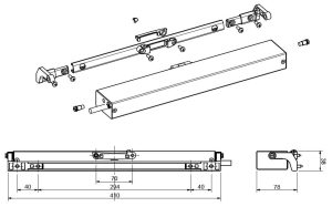 Ηλεκτρικό μοτέρ καδένας ασημί 220V-300Nm-100/200/300/400mm για παράθυρα και φεγγίτες Mingardi MicroEvo1 2713804 - Image 5