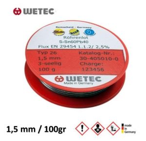 Σύρμα Συγκόλλησης καλάι 100gr No1.5mm WETEC