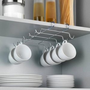 Σχάρα 10 φλιτζανιών ντουλαπιού νικελ 28*22*5cm Wenko 2748130100