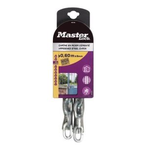 Ατσάλινη αλυσίδα με κάλυμμα βινυλίου 1,00m Φ6mm Masterlock 8011EURD