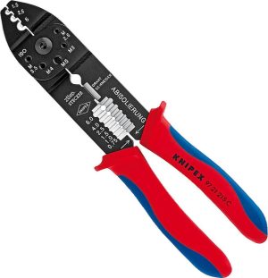 Knipex Πρέσα Ακροδεκτών Διατομής 0.75-6mm² με Απογυμνωτή 9721215 Knipex
