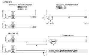 Set Μηχανισμός για Γκαραζόπορτες δίφυλλες 350kg/2,8m PROTECO LEADER 4 (2 μοτέρ + πλακέτα + 2 κοντρόλ ) - Image 3