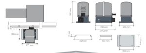 Μηχανισμός Γκαραζόπορτας Συρόμενης 1500kg/600w (μόνο μοτέρ) PROTECO MOVER 15 - Image 4