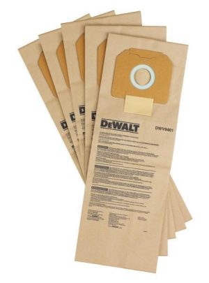 Σακούλες Σκούπας 5τεμ. Χάρτινες για DWV901L, DWV902L, DWV902M, DWV905M, DWV905H Dewalt DWV9401-XJ - Image 2
