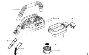 Φίλτρο σκούπας για DCV517Ν Dewalt 1002089-00 - Image 3