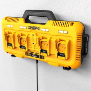 Ταχυφορτιστής 18V Λιθίου Συρταρωτών 4 Θέσεων Dewalt DCB104-QW - Image 3