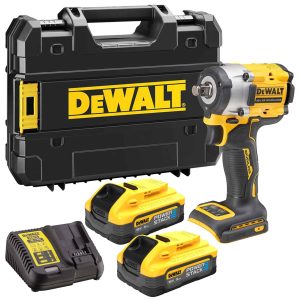 Μπουλονόκλειδο 1/2 18V 406Nm PowerStack Li-Ion σε Κασετίνα (2x5Ah) DEWALT DCF921H2T