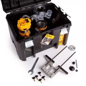 Dewalt DCW604NT Ρούτερ Περιθωρίων & Σταθερή Βάση & TSTAK 18V XR Brushless 8mm(1/4") (Χωρίς Μπαταρία & Φορτιστή) - Image 4