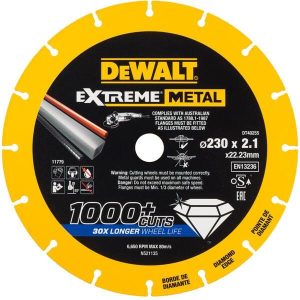 Διαμαντόδισκος Extreme Metal 230mmx2,1mm Dewalt DT40255