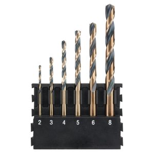 Τρυπάνια Black & Gold Σιδήρου 1/4 Σετ 6pcs 2mm-8mm Impact Ready Dewalt DT70828-QZ