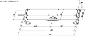 Ηλεκτρικό μοτέρ καδένας Λευκό 220V-300Nm 230/400mm για παράθυρα και φεγγίτες made in Italy UCS STILE 41556C - Image 4