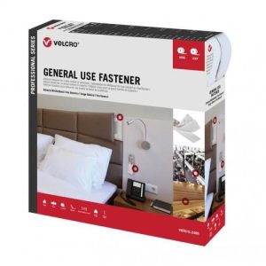 Ταινία αυτοκόλλητη Λευκή Velcro 2cmX25m Professional Use Fastener PS20001