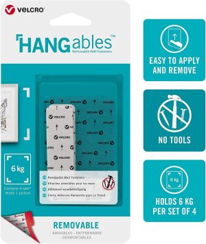 Επανατοποθετούμενες Ταινίες για Κάδρα 4pcs 6kg Hangable Removable Velcro 30126