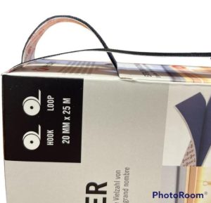 Ταινία αυτοκόλλητη Μαύρη Velcro Extra Thin Fastener Χαμηλού προφίλ 20mmX25m VEL-PS200016 - Image 4