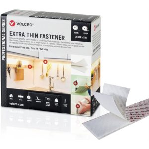 Ταινία αυτοκόλλητη Μαύρη Velcro Extra Thin Fastener Χαμηλού προφίλ 20mmX25m VEL-PS200016 - Image 5