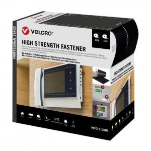 Ταινία αυτοκόλλητη Mαύρη Velcro High Strength Fastener μεσαιου προφίλ 50mmX5m VEL-PS20009
